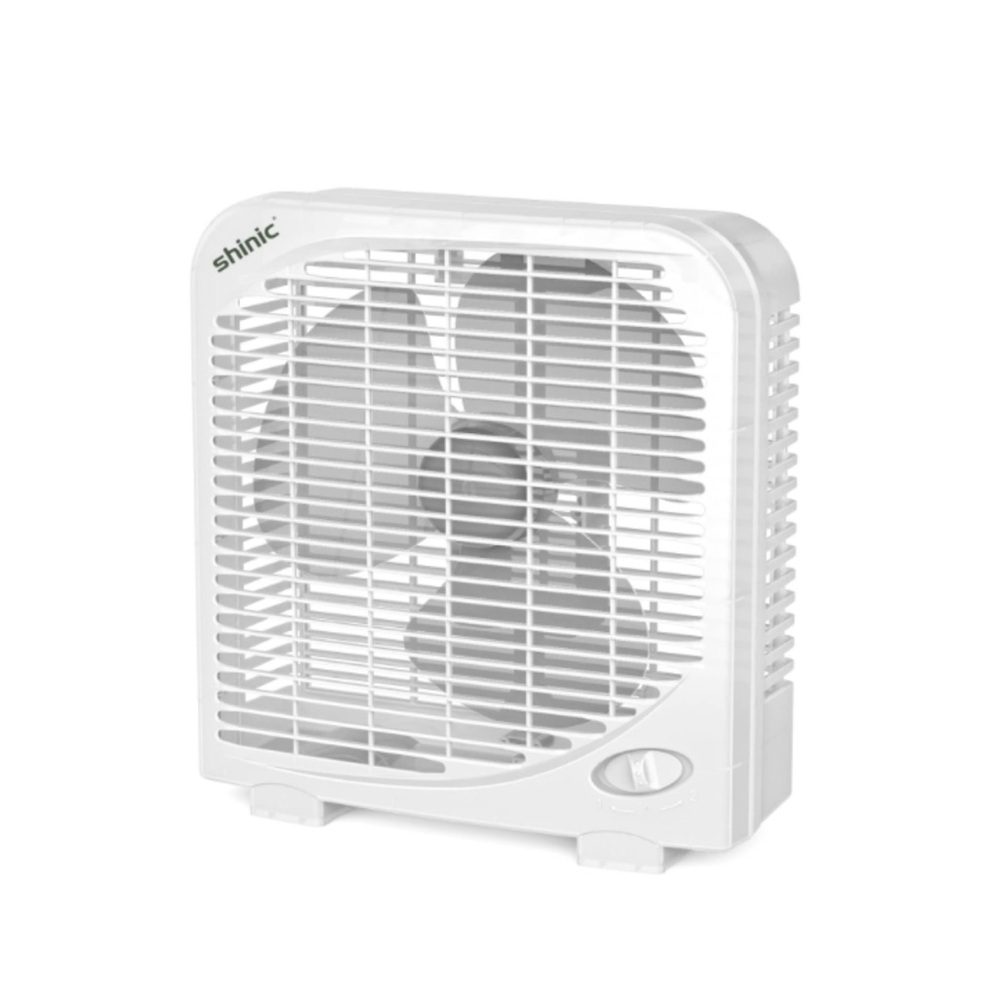 10” Tabletop Box Fan-Portable-White